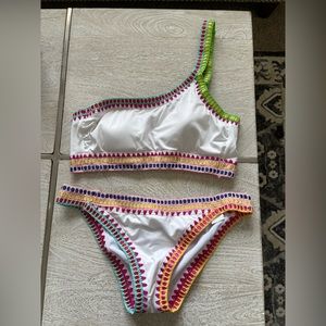 Bar III white bikini set